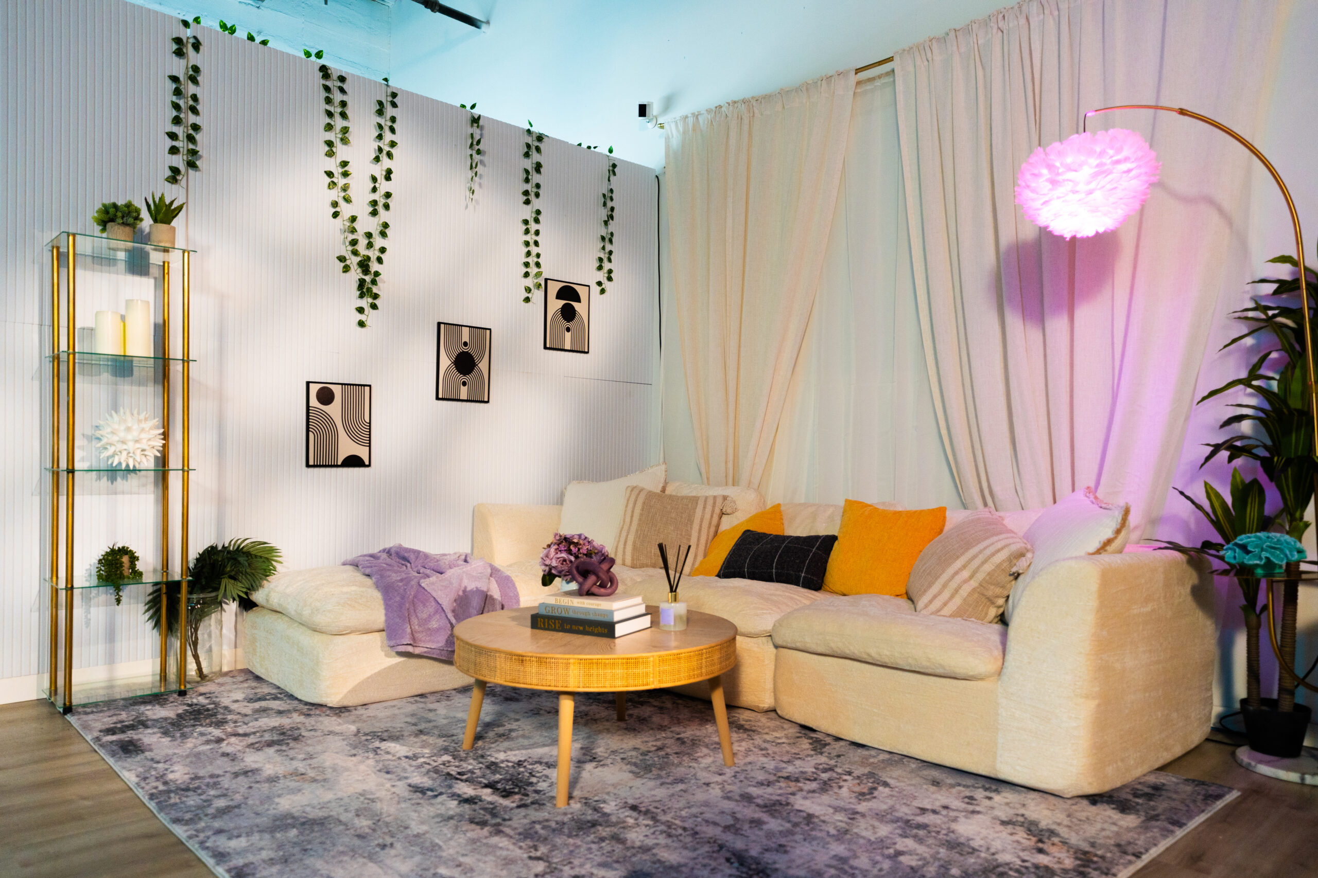Boho-style lounge set