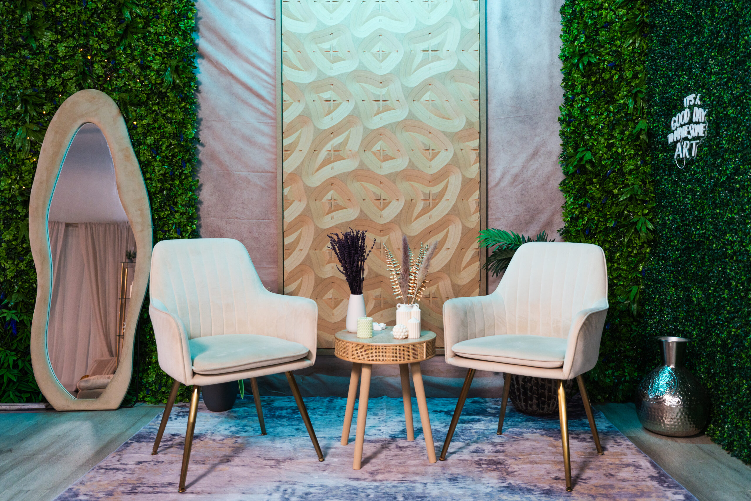 Accent chairs creative corner set